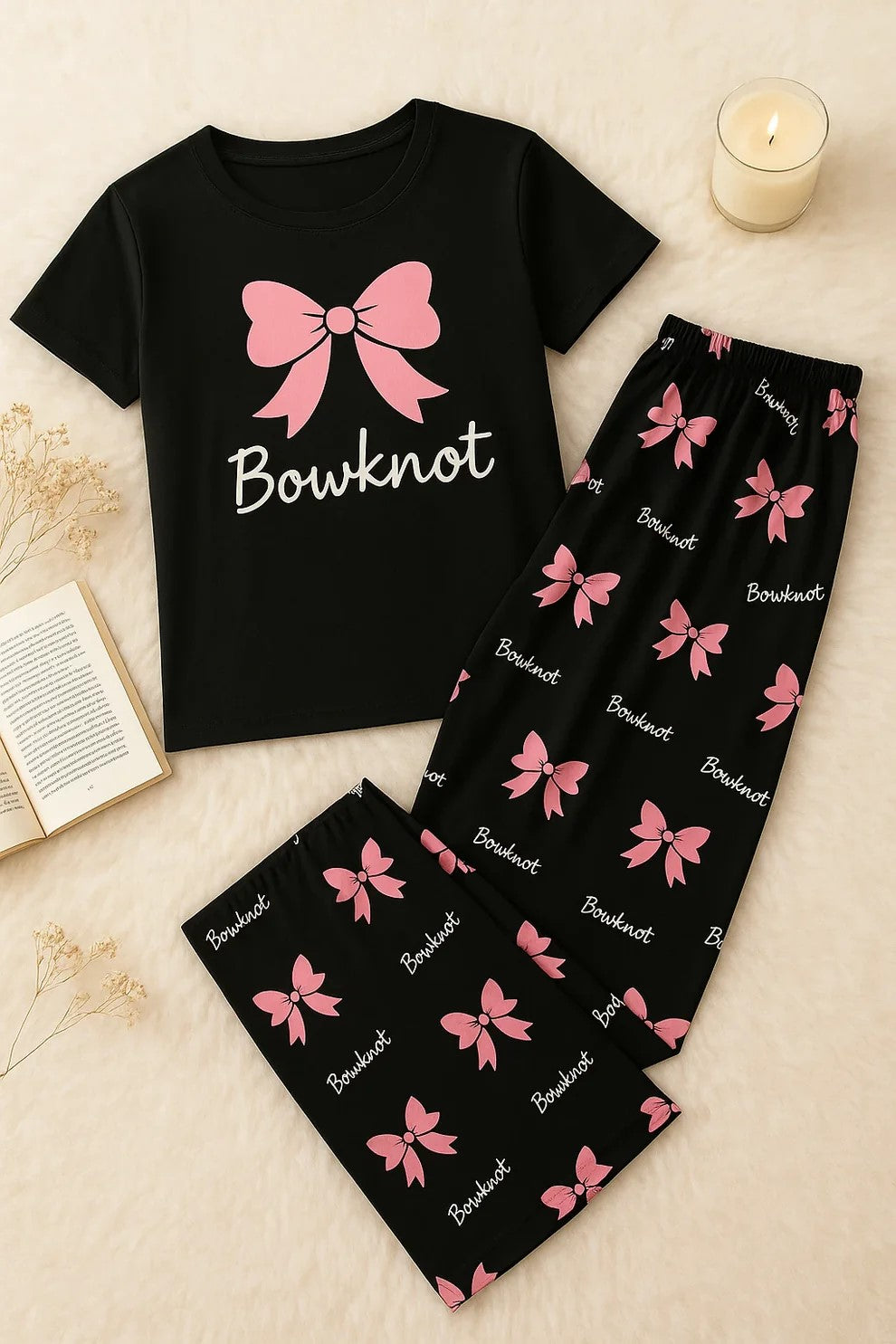 BLACK BOW KNOT